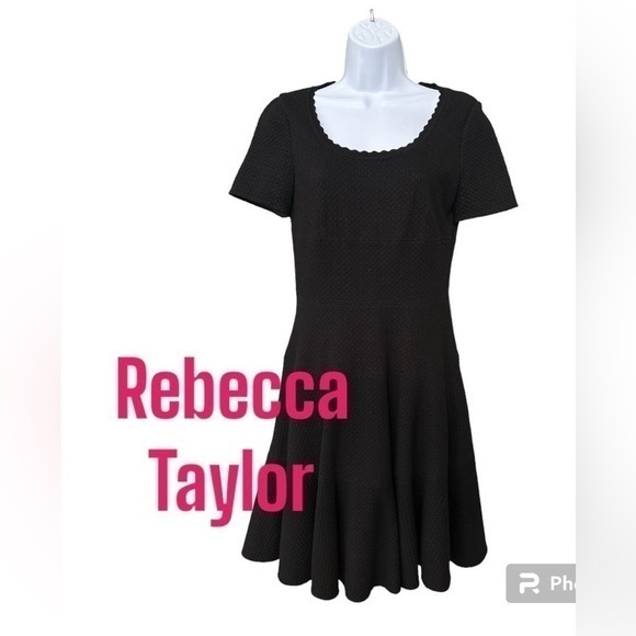 New Rebecca Taylor Black Dress Size 4